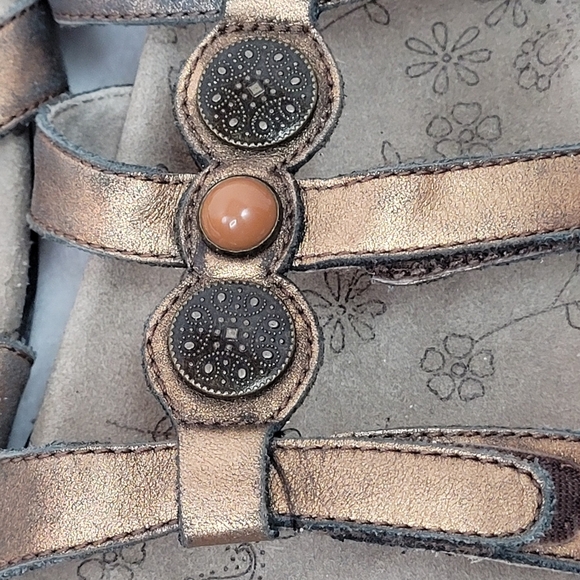 Preowned Pewter TAOS Prize 3 Sandals Size - Picture 3 of 15